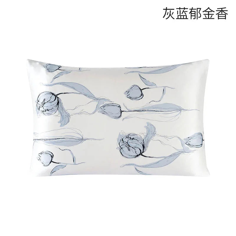 100% Both Sides Pure Natural Mulberry Silk Pillowcase with Zipper Closure  Soft and Cooling Silk Pillow Cases